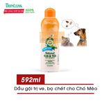  Sữa Tắm Ve Bọ Chét Chó Mèo Và Chỗ Ở - Tropiclean Natural Flea & Tick (Mỹ) 