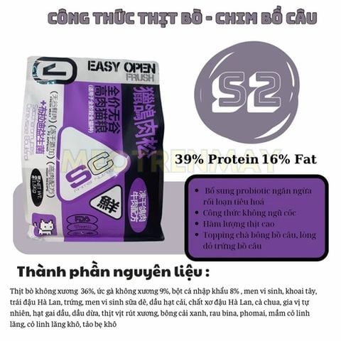  Hạt Cho Mèo SC Mix Thịt Cá Sấy Khô (Grainfree, Protein Cao) 9KG 