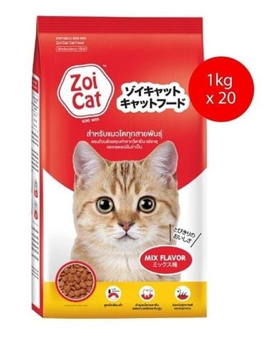  Thức Ăn Hạt ZoiCat Cho Mèo Trưởng Thành (Thái Lan) 1KG 