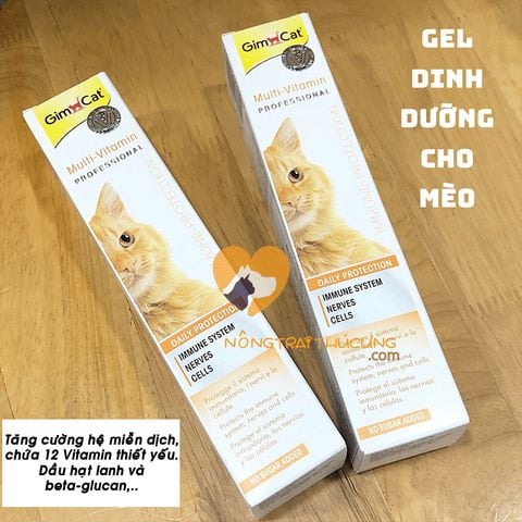  Gel Dinh Dưỡng GIMCAT Mèo 50g/Tuýp - Nhiều loại 