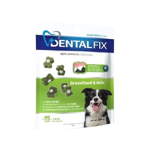  Gum/Xương Gặm Trắng Răng Mini Dental Fix GreenFood Milk - 264G 