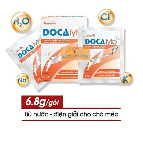  Bột Pha Cấp Nước & Điện Giải Chó Mèo DOCA Lyte 