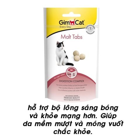  Bánh Thưởng Viên GimCat Cho Mèo Hỗ Trợ Búi Lông Gói 40g 