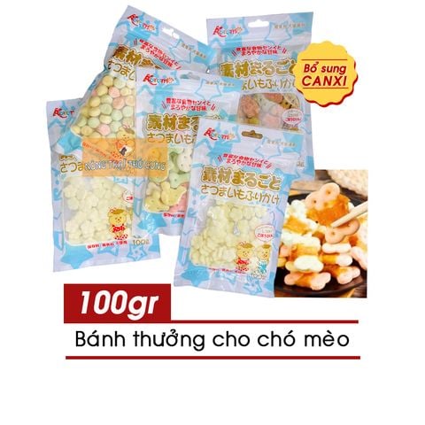  Bánh thưởng cho chó mèo Karamo 100gr - Nhiều loại - MVR 