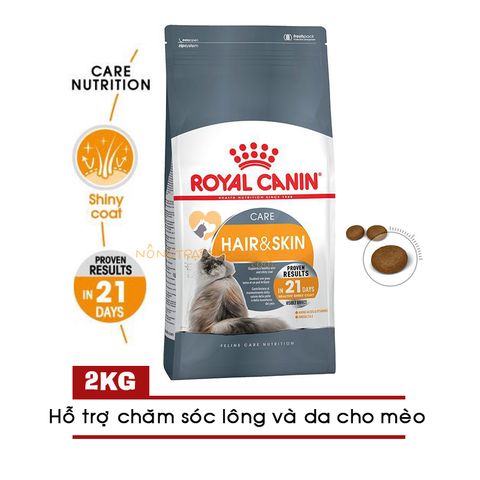  Hạt Mèo ROYAL CANIN HAIR SKIN CARE dưỡng lông Mèo - 400gr/2kg 