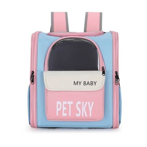  Balo Vận Chuyển Thú Cưng Pet Sky 38x34x27cm - Balo Cửa Trên Hình Vuông Thoáng Khí - Dưới 8kg 