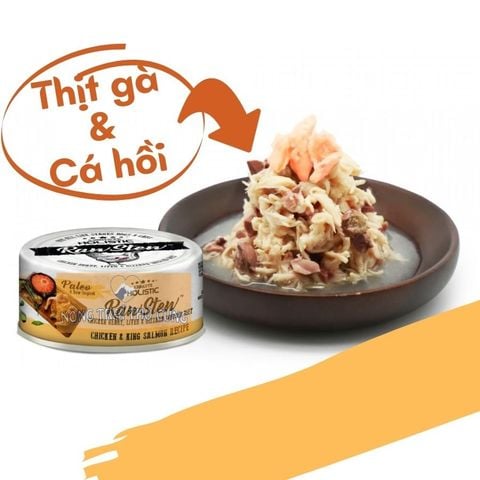  Pate Absolute Holistic Raw Stew 80g (Mix Thịt Tươi) Cho Chó Mèo 