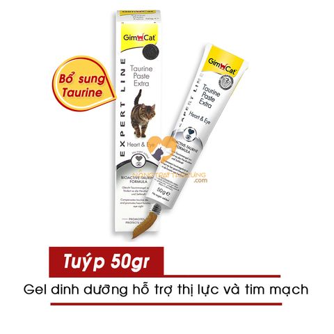  Gel Dinh Dưỡng GIMCAT Cho Mèo Hỗ Trợ Thị Lực Và Tim Mạch - GimCat Taurine Paste Extra - Heart&Eye 50Gr/Tuýp 