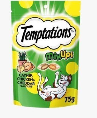  Bánh Snack - Bánh Thưởng Nhân Kem Cho Mèo Temptations 85g 