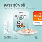  Pate Sữa Dê PetQ Cho Mèo 70g Đạm Cao Cho Mèo Lười Uống Nước - Đủ 6 Vị 