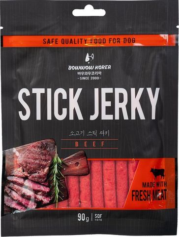  Que Thưởng Chó Stick Jerky Bowwow Hàn Quốc 90g - Bò 