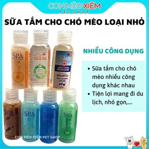  [Chai 50ML] Sữa Tắm Dưỡng Lông Chó Mèo SPA TropiClean Lavish 473ml (USA) 