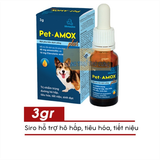  Siro Uống Pet Amox Plus (Vemedim) Trị Tiêu Chảy, Hô Hấp Cho Chó, Mèo, Chim, Gà 