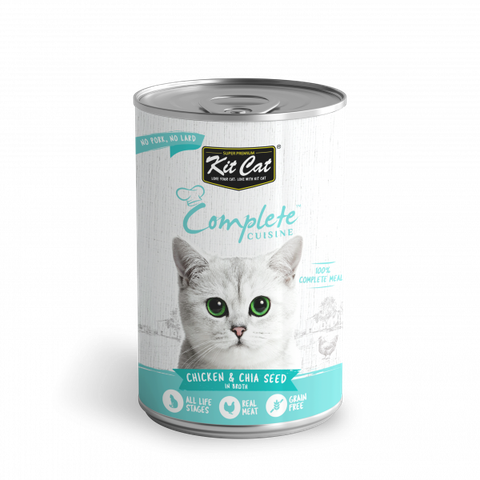  Pate Cho Mèo Kitcat - Kit Cat Complete Cuisine Lon 150gr - Nhiều Vị 