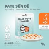  Pate Sữa Dê PetQ Cho Mèo 70g Đạm Cao Cho Mèo Lười Uống Nước - Đủ 6 Vị 