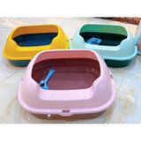  Khay Vệ Sinh Cho Mèo Tặng Kèm Xẻng (Cửa Ngang) 42x27x17cm 