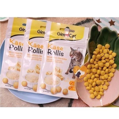  Phô Mai Viên Gimcat Kase Rollis Cho Mèo 40/140/425g 