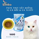 Pate Cho Mèo Simba Monge Vị Cá Hồi & Cá Tuyết 100g - Made In Italy 