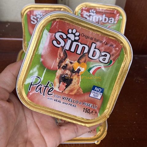  Pate Cho Chó Trưởng Thành Simba (Nhập Khẩu Ý) Hộp 150G Thịt Gà & Gan 