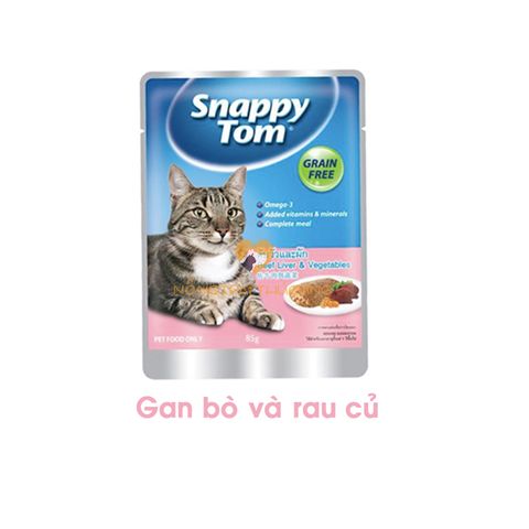  Pate Mèo SNAPPY TOM - 85gr nhiều vị 