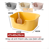  Khay Vệ Sinh Cho Mèo Thành Siêu Cao Chống Văng Cát 
