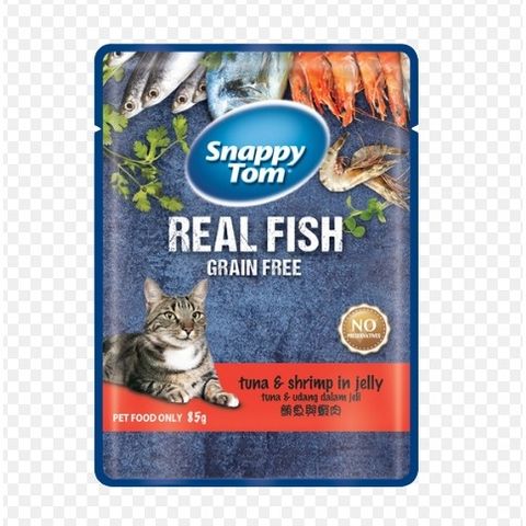  Pate Snappy Tom Real Fish Cho Mèo 85g 