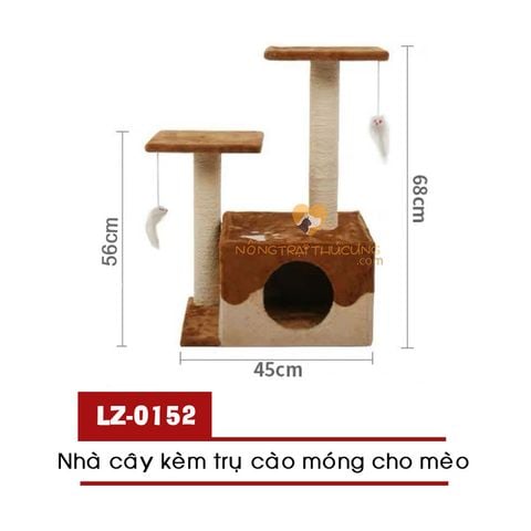  Cat Tree - Nhà Cây Cho Mèo Kèm Trụ Cào Móng CT00018 