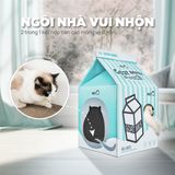  Nhà Ngủ Cartoon Kèm Bàn Cào Móng Mèo - PetQ 