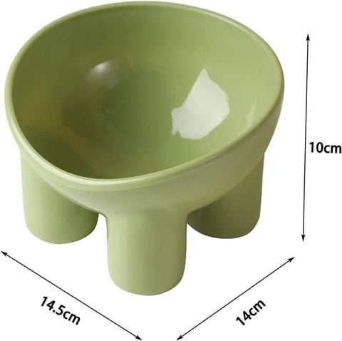  Bát Ăn Chống Gù Đế Cao Ba Chân - Nhiều Màu 