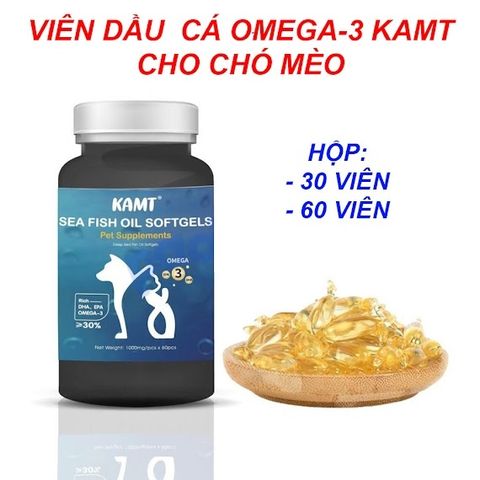  Dầu Cá Cho Chó Mèo Fish Oil KAMT (Bổ Sung Omega 3, Dưỡng Lông) 