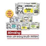  Khăn Ướt Cho Chó ABSORB - Lau Nhanh Diệt Khuẩn Tiện Lợi - Gói 80 Miếng 