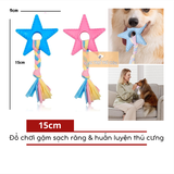  Đồ Chơi Ngôi Sao Cao Su Giúp Gặm Sạch Răng, Huấn Luyện Thú Cưng 