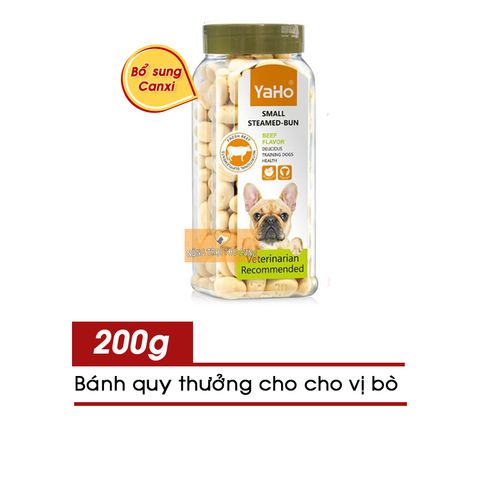  Bánh Thưởng Cho Chó Yaho Hủ 200g Vị Bò - Bổ Sung Canxi 