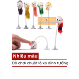  Đồ Chơi Chuột Lò Xo Dính Tường Cho Mèo - Nhiều Màu 