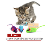  Đồ Chơi Chuột Dây Thừng Nhiều Màu Cho Mèo - 1 Con 