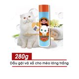  Sữa Tắm Và Xả Cho Mèo Lông Trắng Lee&Webster Hàn Quốc 280g - Giữ Lông Không Ố Màu 