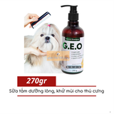  Sữa Tắm G.E.O Dưỡng Lông, Khử Mùi Cho Thú Cưng 270g 