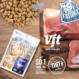 Thức Ăn Sấy Khô Cho Mèo CATIDEA 100g Đạm Cực Cao 98% Thịt 
