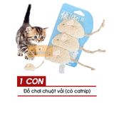  Đồ Chơi Cho Mèo Chuột Vải (Có Catnip) 1 CON - GIAO MÀU NGẪU NHIÊN 