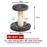  Trụ Cào Móng Cho Mèo Kèm Đồ Chơi 