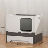  Nhà Vệ Sinh Vuông Cửa Bên Hông Có Thể Gắp Gọn - 45x35x38cm 