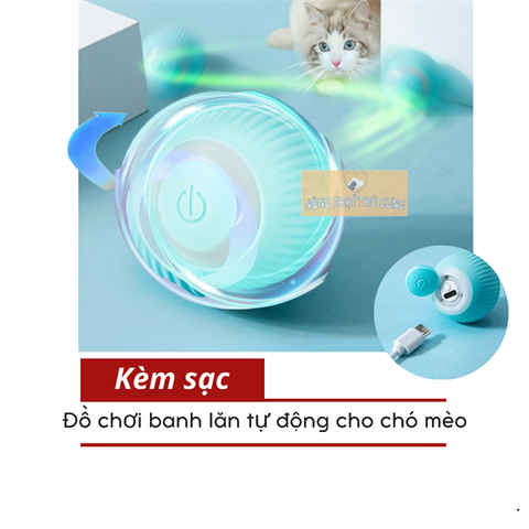  Đồ Chơi Banh Lăn Tự Động Kèm Dây Sạc 