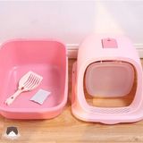  Nhà Vệ Sinh Cho Mèo Size Lớn (Vỏ Sò) 38x49x41cm - Tặng Kèm Xẻng 