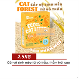  Cát Vỏ Trấu Hữu Cơ Cat Forest - Eco Cat Litter Rice Husk 2.5kg 