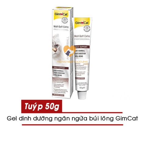  Gel Dinh Dưỡng GIMCAT Mèo 50g/Tuýp - Nhiều loại 