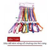  Dây dắt kèm vòng cổ có chuông cho Chó Mèo (dưới 5kg) 