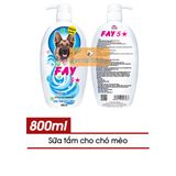  Sữa Tắm Chó Mèo FAY 5 SAO 300ml/800ml 