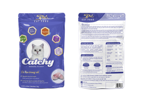  Pate Catchy (5Plus) Cho Mèo Mọi Lứa Tuổi 70g 