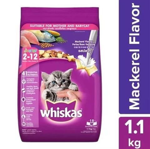  Hạt Mèo Con WHISKAS JUNIOR - 1.1kg 