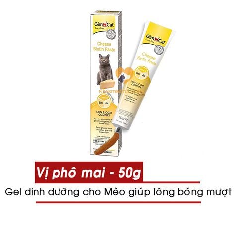  Gel Dinh Dưỡng GIMCAT Mèo 50g/Tuýp - Nhiều loại 